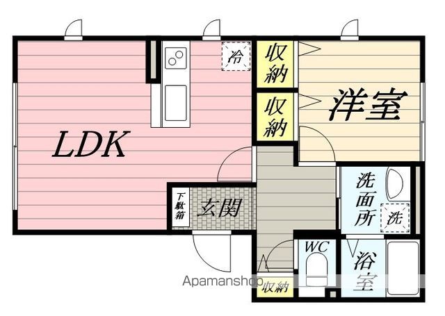 リブシェ上杉Aの間取り写真