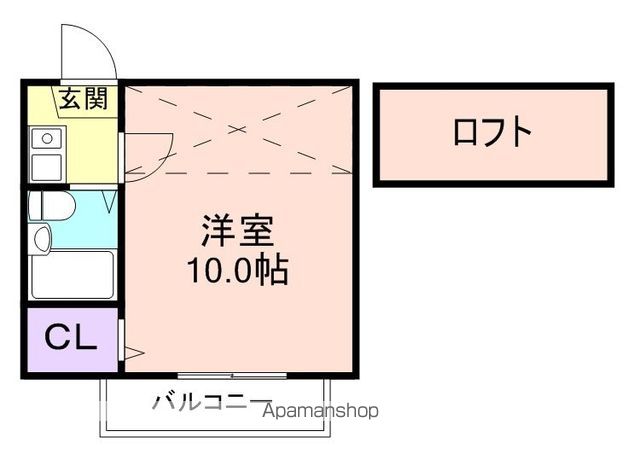 和歌山市松江中のアパートの間取り