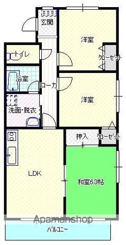 大原ローズ21の間取り写真