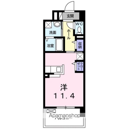 ラ・ルーチェＫ[1R/30.85m2]の間取図