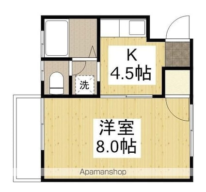 アトリエ[1K/32.91m2]の間取図