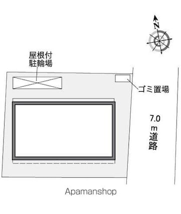 レオパレス富士見[1K/28.02m2]の配置図
