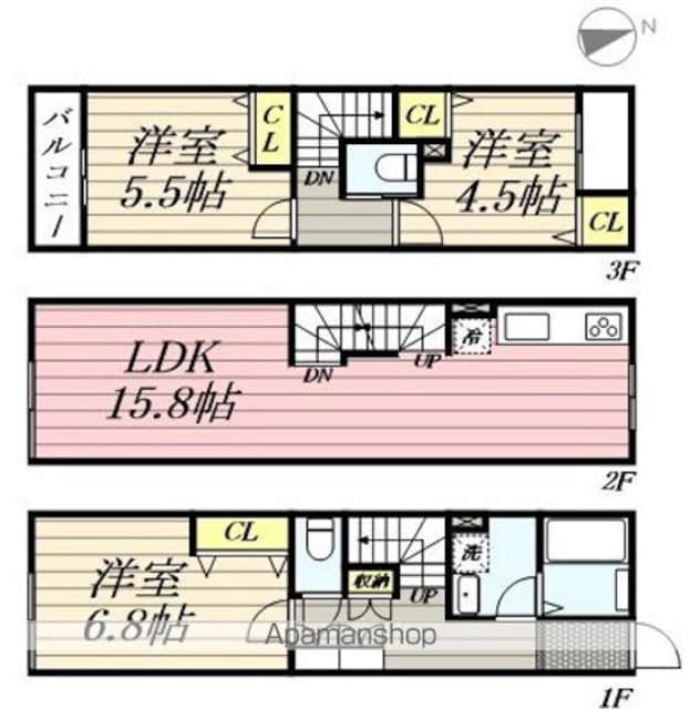 アーバンパーク三鷹[3LDK/81.56m2]の間取図