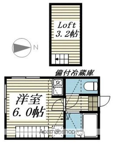 【北区中十条のアパートの間取り】