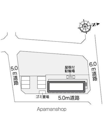 レオパレスさくらんぼ[1K/19.87m2]の配置図