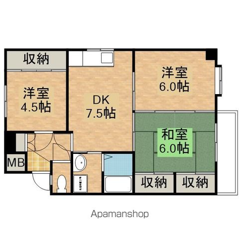 昭和中町Uビルの間取り写真