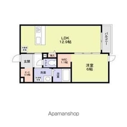 （仮称）中野区野方４丁目計画[1LDK/44.51m2]の間取図