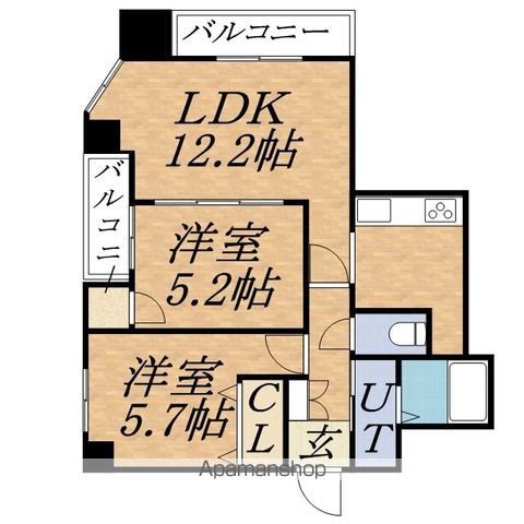 レジディア南一条イーストの間取り写真