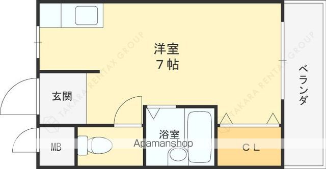 ミルフォ-ド大東の間取り写真