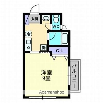 クレアール・ノグチ[1K/27.43m2]の間取図