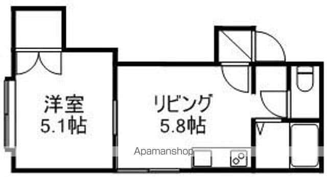 クルーズハウス南5条の間取り写真