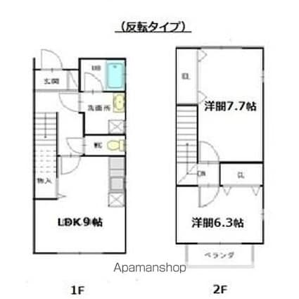 グレイス三ツ池[2LDK/61.88m2]の間取図