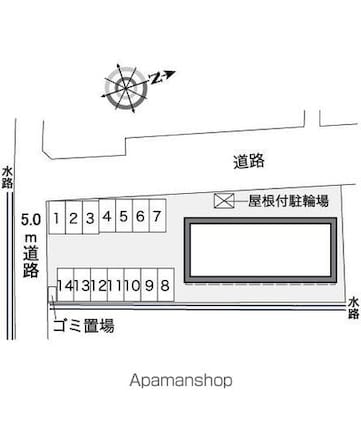 レオパレスいずみ[1K/28.02m2]の配置図