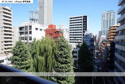 パレステュディオ新宿御苑[1K/35.34m2]のバルコニー