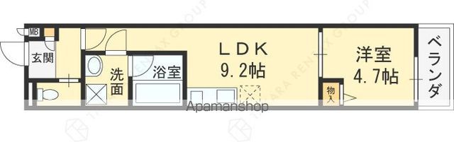 ルクレール菱屋の間取り写真