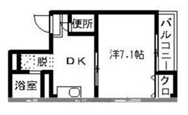 福岡市東区馬出のマンションの間取り