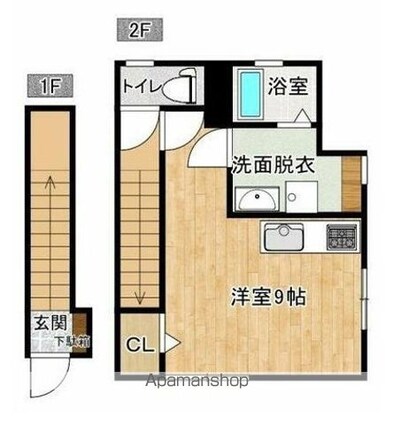 ＨＹＯ－ＤＯＲＵ[1R/26.08m2]の間取図