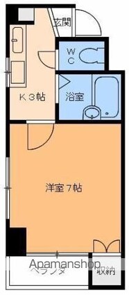 セピアハイツ[1K/23.8m2]の間取図