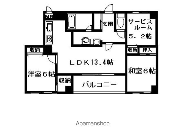 ステイツ清水谷上町台の間取り写真