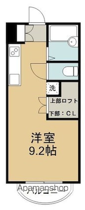 サンキャッスル・１６[1R/27.6m2]の間取図