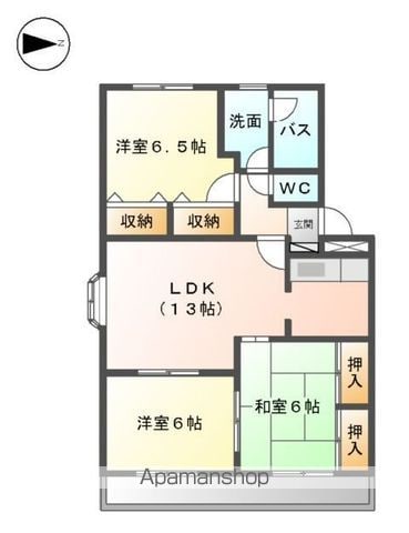 ロイヤルハイツ天拝坂参番館の間取り写真