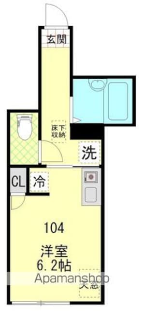 東京都中野区江古田４丁目[1R/18.21m2]の間取図