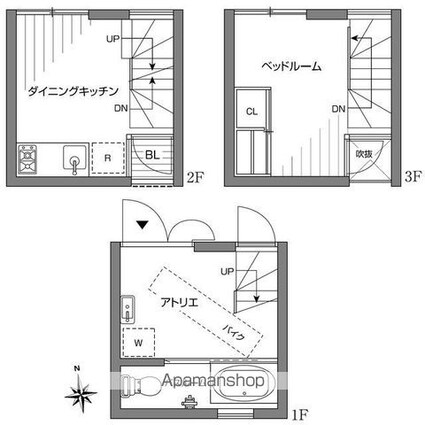石双居[1DK/28.18m2]の間取図