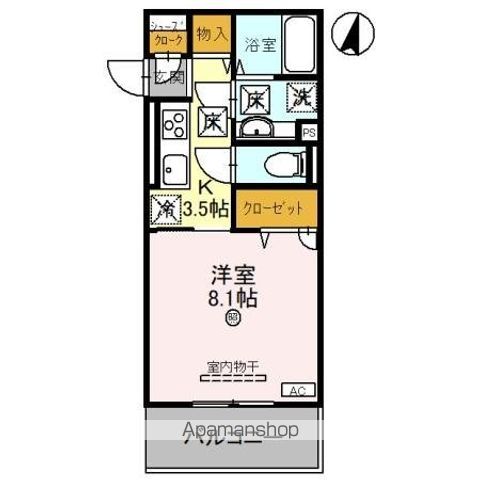 【和歌山市岡円福院東ノ丁のアパートの間取り】