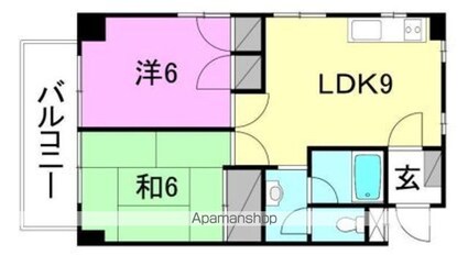 ビームス[2LDK/46.94m2]の間取図