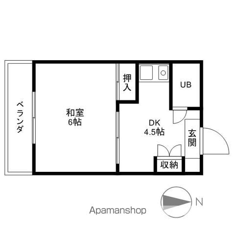 赤門サンライフマンションの間取り写真