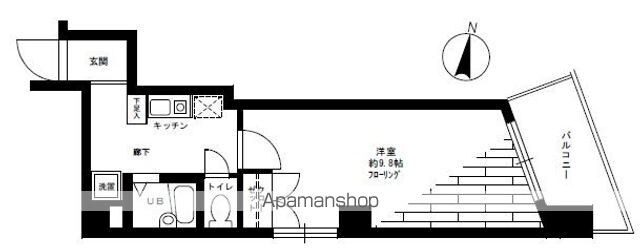 ステージファースト大塚[1K/28.35m2]の間取図