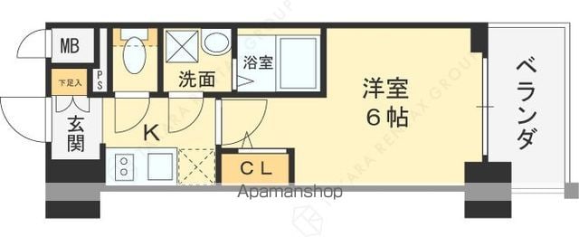 エスリード新大阪ザ・プレミアEASTの間取り写真