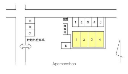 アイランドスペース上林[1K/23.74m2]の配置図