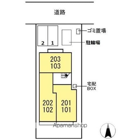 アビテ那加門前町 101 ｜ 岐阜県各務原市那加門前町３丁目50-1（賃貸アパート1LDK・1階・38.64㎡） その15