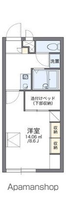 レオパレスファミーユ[1K/23.18m2]の間取図