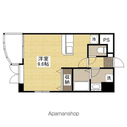 家納喜本川館[1R/28.81m2]の間取図
