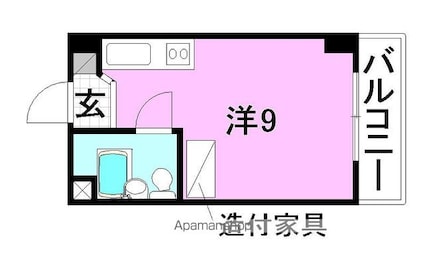 エトワール味酒[1R/18.85m2]の間取図