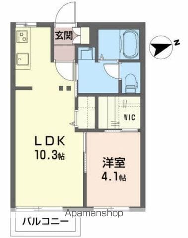 ビューハイツ南町A棟の間取り写真