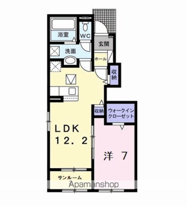 ソフィア[1LDK/50.08m2]の間取図
