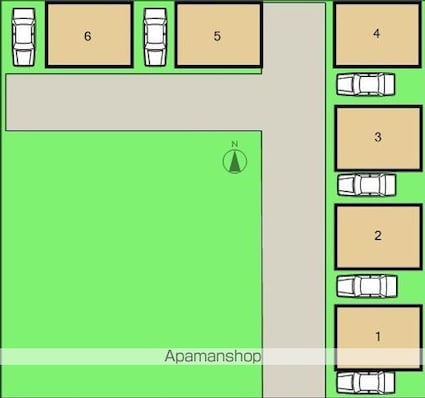 南出住宅[3K/47.17m2]の配置図
