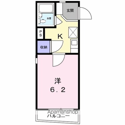 リバティハウス[1K/19.26m2]の間取図