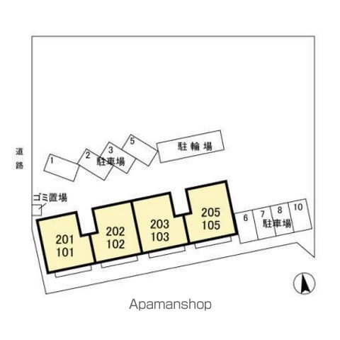 フォンテーヌ聖蹟[2LDK/55.16m2]の配置図