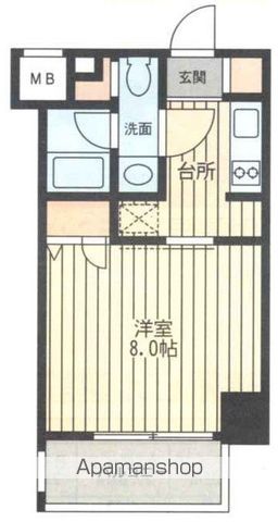 レジディア新横浜の間取り写真