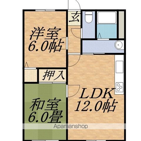 ソシアルコート伏見の間取り写真