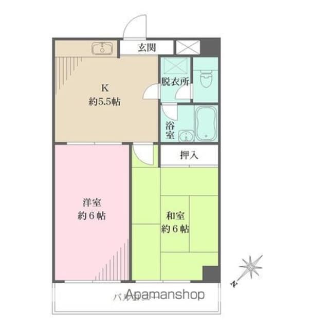 ステイツ青戸[2DK/39m2]の間取図