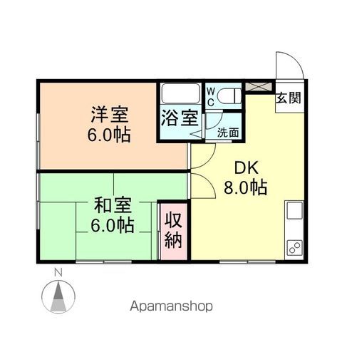 レヴール綾田A棟の間取り写真