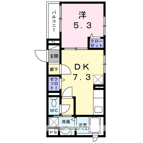 【ソレイユ深沢の間取り】