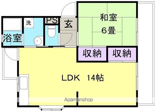 【和歌山市有本のマンションの間取り】