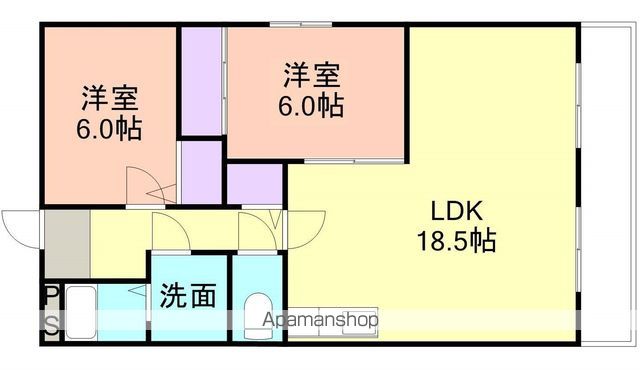 和歌山市黒田のマンションの間取り