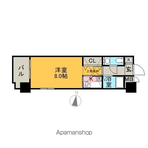 【福岡市中央区春吉のマンションの間取り】